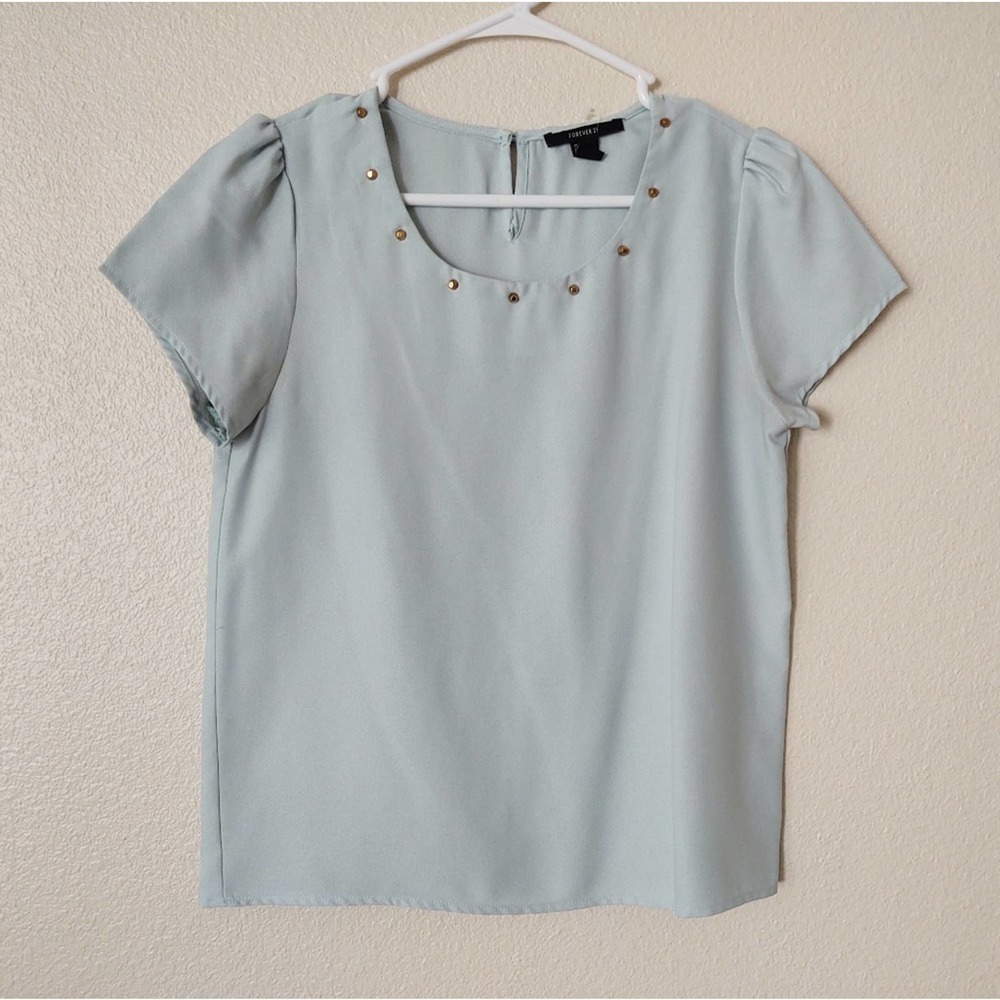 FOREVER 21 | Seafoam Colored Blouse